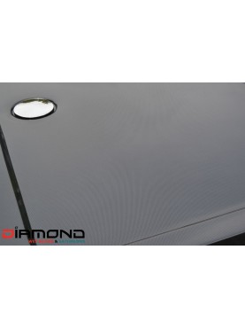 Diamond 35mm Quadrant Stone Carbon Fibre Effect 800 x 800 Shower Tray & Chrome Fast Flow Waste - DCQ8080