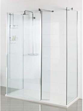 Roman Select 300mm PIVOTING DEFLECTOR PANEL WITH 10mm Ultra Care Glass