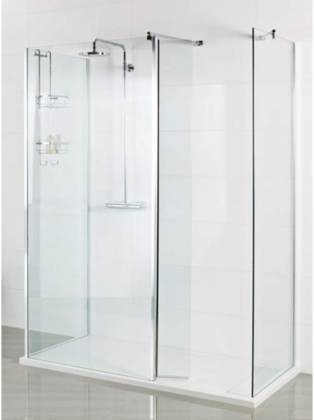 Roman Select 200mm PIVOTING DEFLECTOR PANEL WITH 8mm Ultra Care Glass