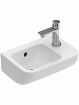 Villeroy & Boch Architectura 36.5X26Cm One Tap Hole Compact Hand Basin Overflow White - 43733601