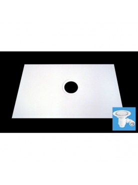 Diamond 1250 x 1250 Square Wet Room Tray for Vinyl Non Slip Flooring - D03SV2